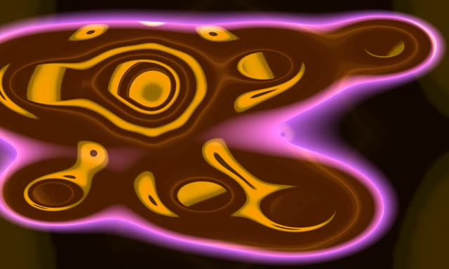 Brown Golden Neon Tunnel VJ Loop 5:3 Wide 60fps Screensaver Animation