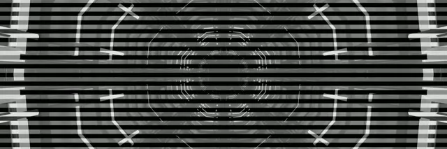 Đường Hầm Neon Lưới Bát Giác VJLoops 3:1 Triple Wide 60fps Screensaver