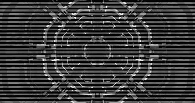 Túnel Neón Blanco y Negro Salvapantallas 4K UHD 60fps VJ Loop PC Portátil