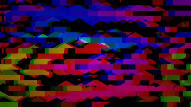 Colorful Digital Glitch Abstract Motion Background