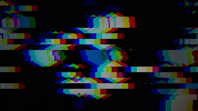 Colorful Digital Glitch Blocks 4K Motion Background