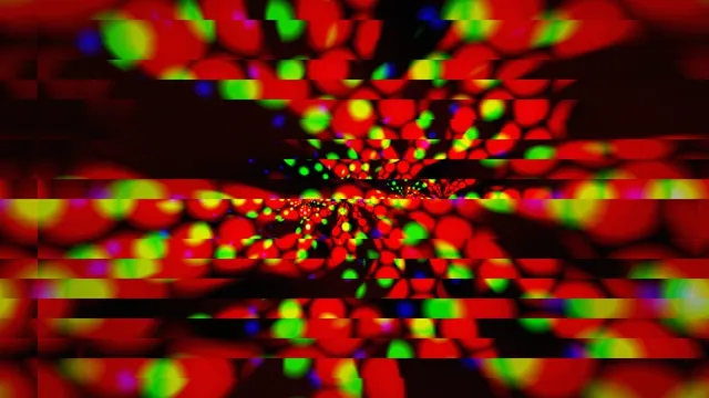 Colorful Digital Particles Bursting Through 4K