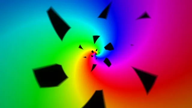 Colorful Geometric Shapes Explosion 4K