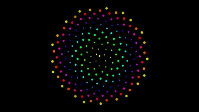 Colorful Glowing Particles 4K Ultra HD Motion