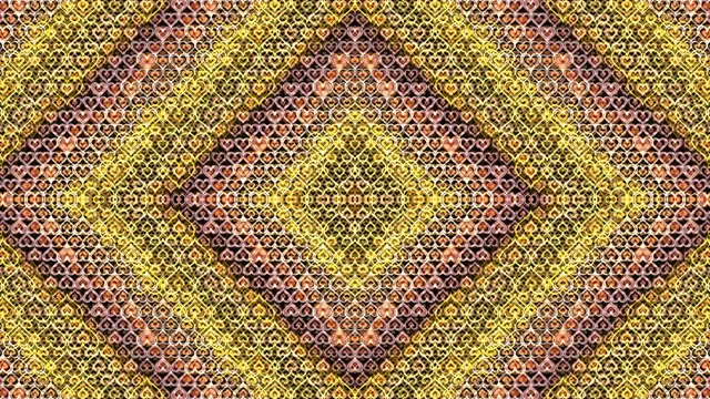 Colorful Heart Pattern Animated Background 4K