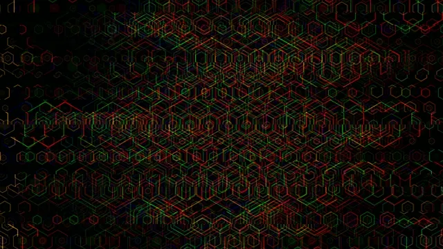 Colorful Neon Hexagons 4K Tech Background Loop