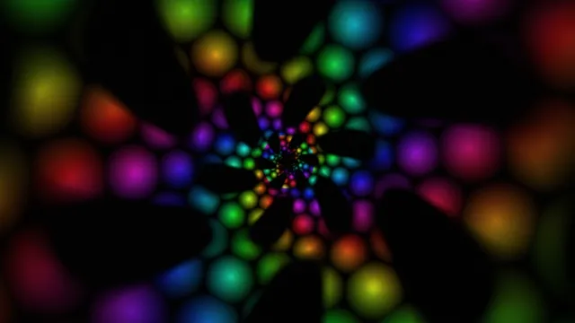 Colorful Neon Particles Burst 4K Ultra HD