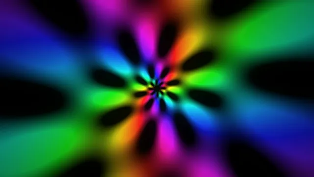 Colorful Neon Radial Burst Motion Graphic