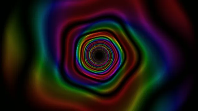 Colorful Neon Spiral Tunnel - 4K Motion Graphics