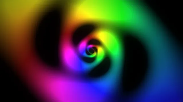 Colorful Neon Spiral Vortex Motion Graphics