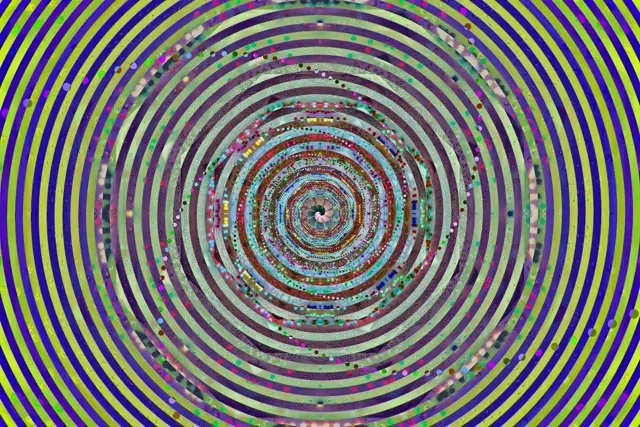 Neon Tunnel Concentric Circles VJ Loop 60fps 3:2 Screensaver