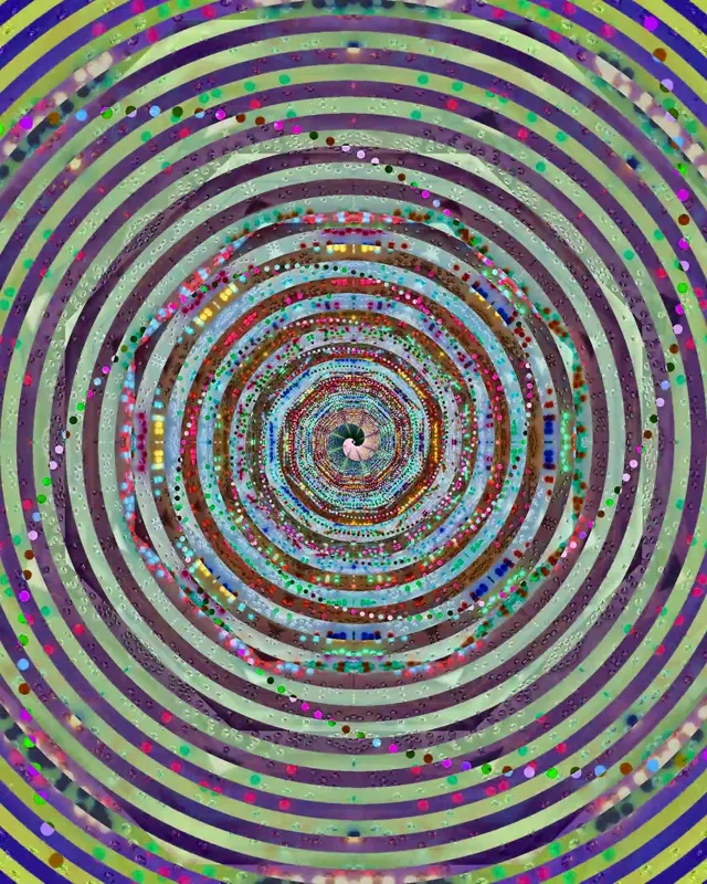 ネオン トンネル スパイラリング 渦 ループ 4:5 Instagram 60fps スクリーンセーバー VJ アニメーション