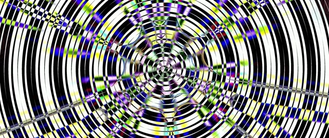 Neon Tunnel Spiraling Vortex Loop 2.39:1 Cinemascope 60fps VJ Animation Screensaver