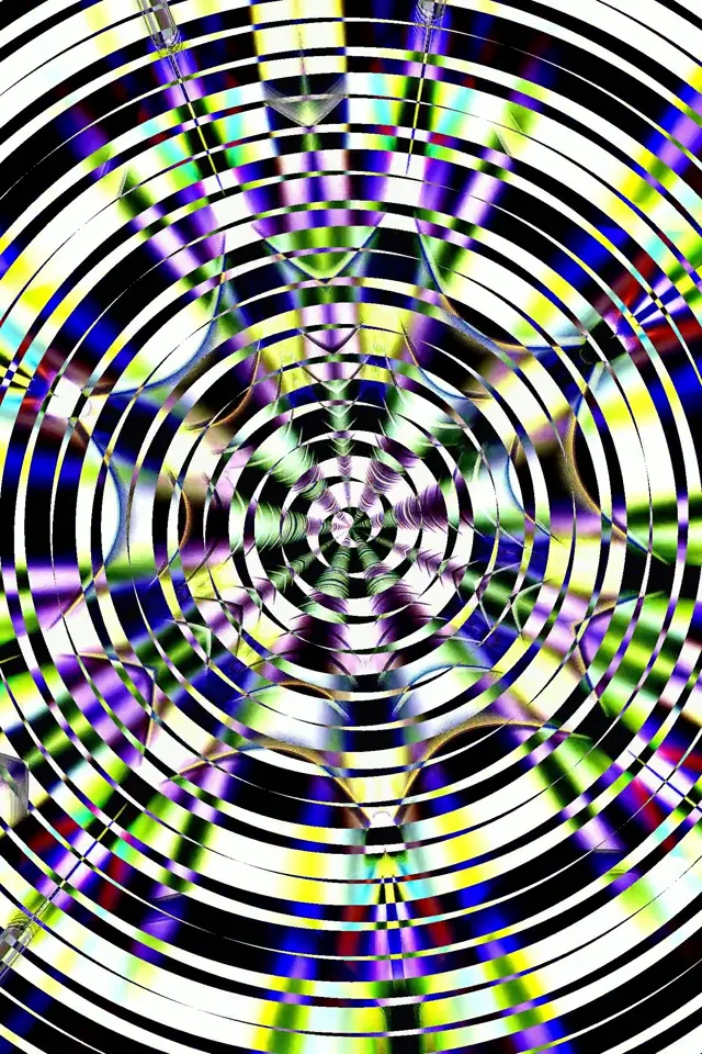 Concentric Neon Tunnel | 2:3 Portrait | 60fps | VJ Loop Screensaver