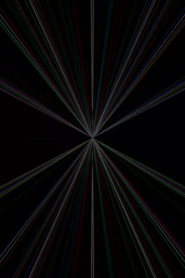 Colorful Radiating Neon Tunnel | 2:3 Portrait | 60fps VJ Loop Screensaver