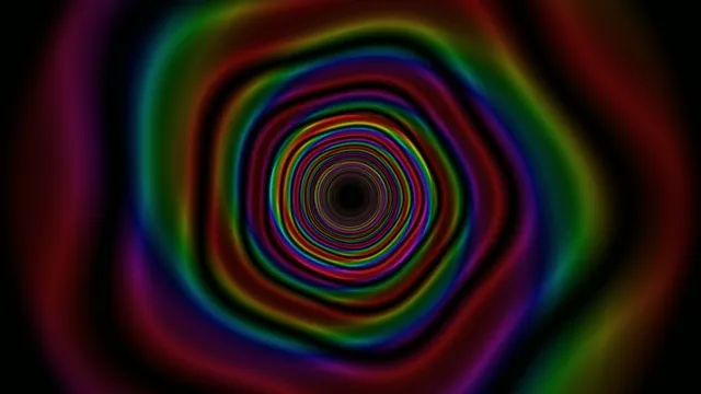 Colorful Rainbow Spiral Tunnel Motion Graphics
