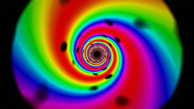 Colorful Rainbow Spiral Vortex 4K Animation