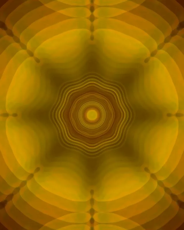 同心円ゴールデンネオンテンネル | 4:5 Instagram | 60fps VJLoops スクリーンセーバー