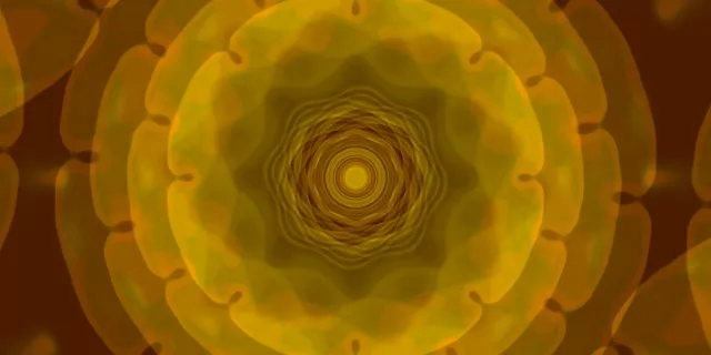 Concentric Golden Vortex Neon Tunnel 2:1 Univisium 60fps VJLoops Screensaver