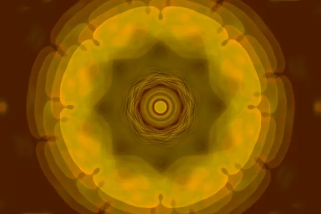 Concentric Golden Vortex Neon Tunnel 3:2 60fps VJ Loop Screensaver