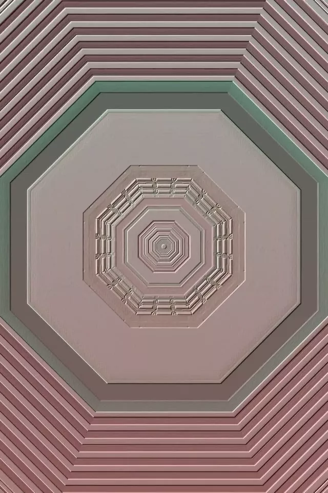 Concentric Octagon Neon Tunnel | 2:3 Portrait | 60fps Screensaver VJ Loop