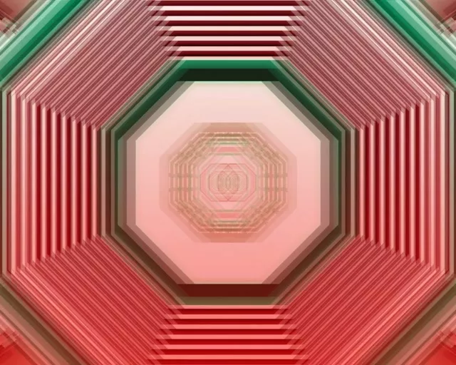 נתיב ניאון אוקטגון קונצנטרי 5:4 Industrial 60fps VJLoops