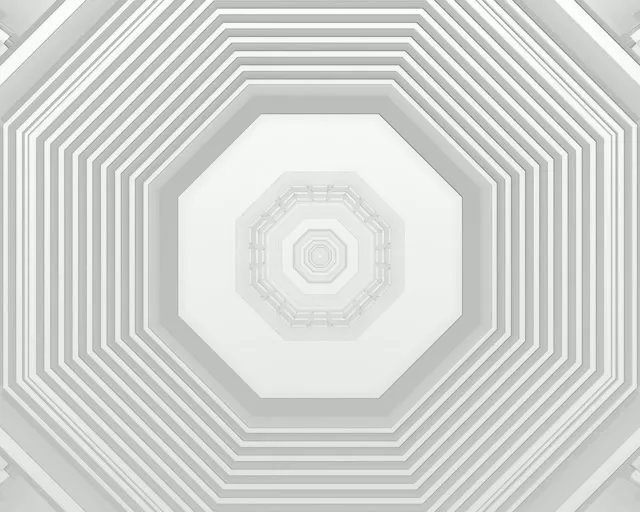 Concentric Octagon Neon Tunnel 5:4 Industrial 60fps VJ Loop Screensaver