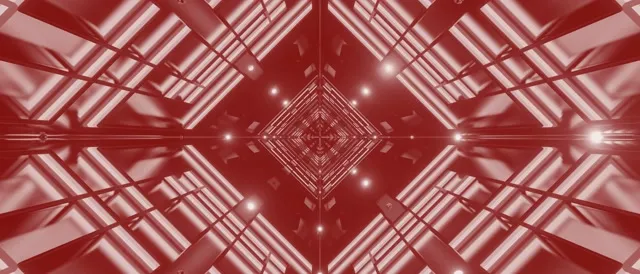 Red Neon Tunnel Diamond Vortex Vj Loop 21:9 Ultrawide 60fps Screensaver