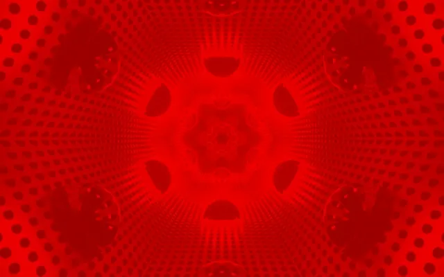 Red Neon Tunnel Hexagon Vortex Vj Loop 60fps 16:10 Macbook Screensaver