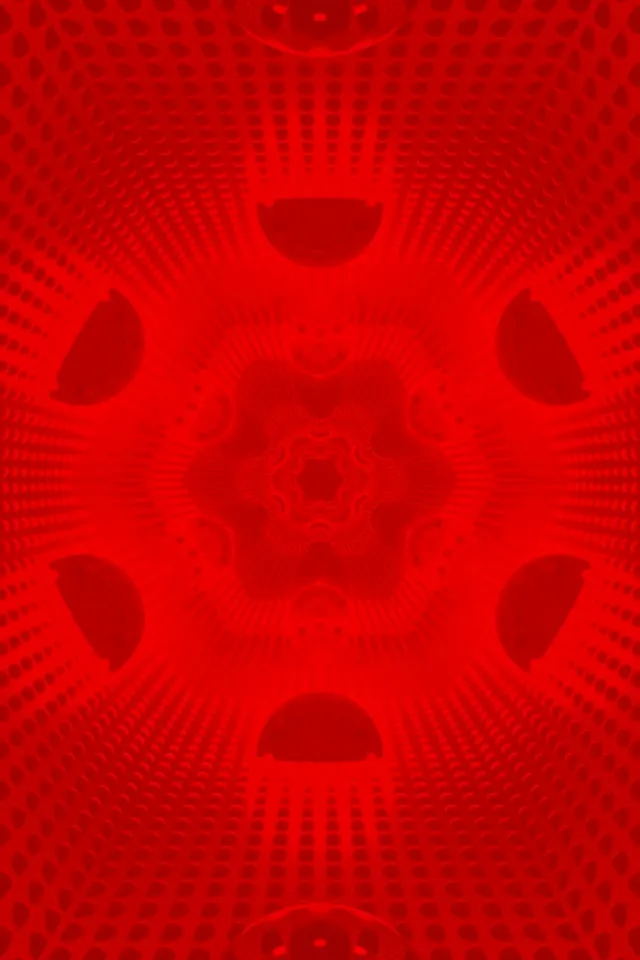 Червона Oni Мандала Неонова Тунель 2:3 Photo Portrait 60fps Заставка Vj Loop