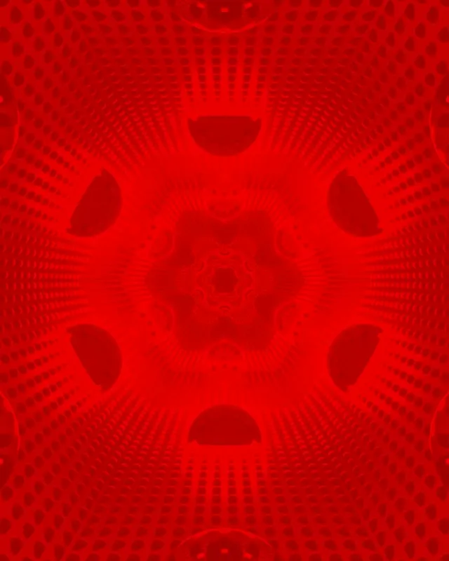 Crveni Neon Tunel Heksagon Zvezda Bljesak VJ Loop 4:5 Instagram 60fps Screensaver