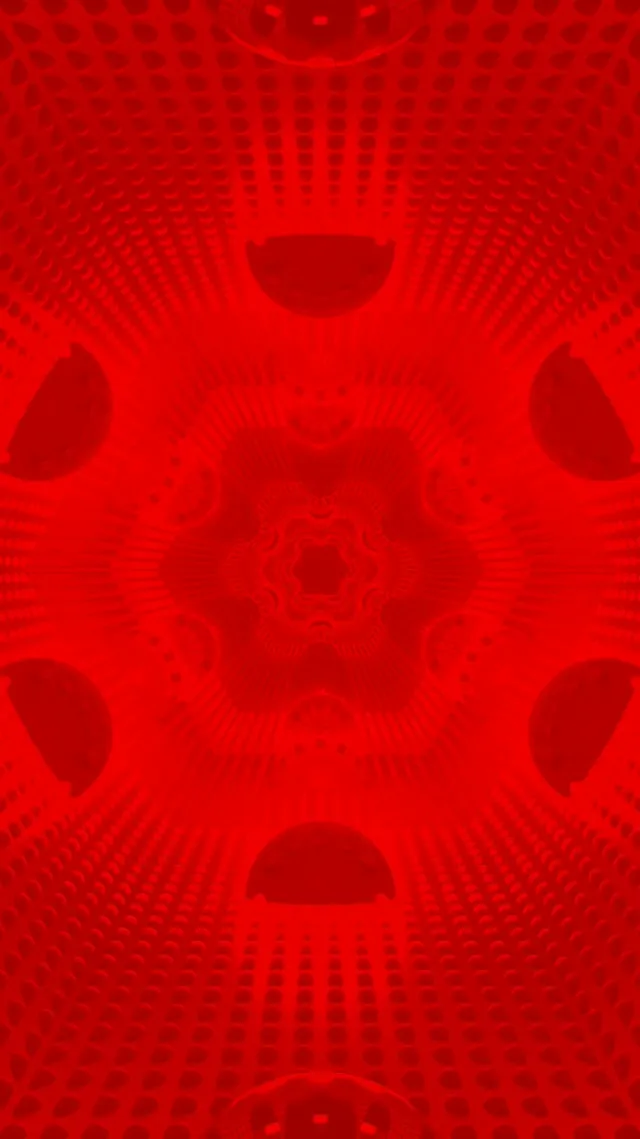 Red Neon Tunnel Skull Hexagon Vj Loop 9:16 Reels 60fps Screensaver