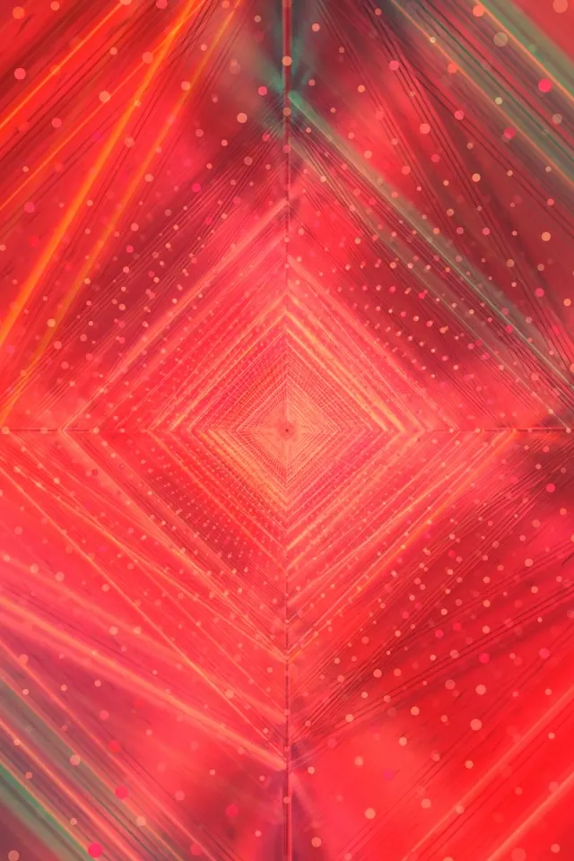 Neon Tunnel Pulsating Diamond Vortex 2:3 Portrait 60fps VJ Loop Screensaver