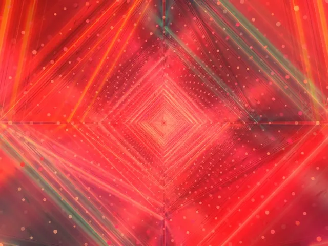 Pulsating Diamond Neon Tunnel VJ Loop 4:3 Classic 60fps Screensaver