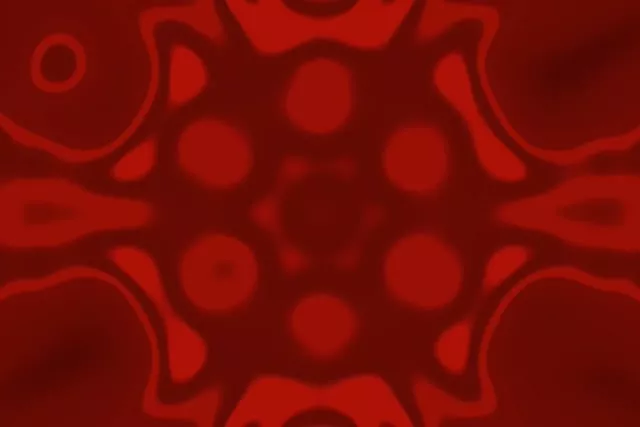 Red Pulsating Orbs Neon Tunnel 3:2 Surface 60fps VJ Loop Screensaver