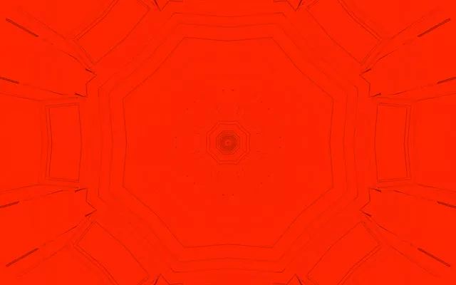 Red Neon Tunnel Octagon Vortex 16:10 MacBook 60fps Screensaver VJ Loop