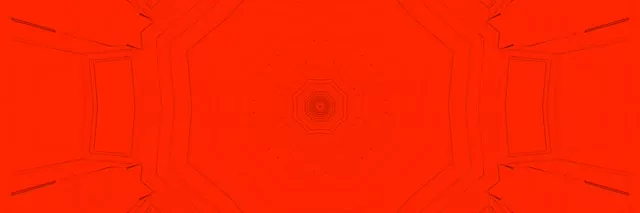 Red Neon Tunnel Hexagon Vortex 3:1 Ultrawide 60fps VJ Loop Screensaver