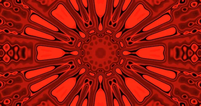 深红霓虹隧道花朵 4K UHD 60fps 屏保动态壁纸