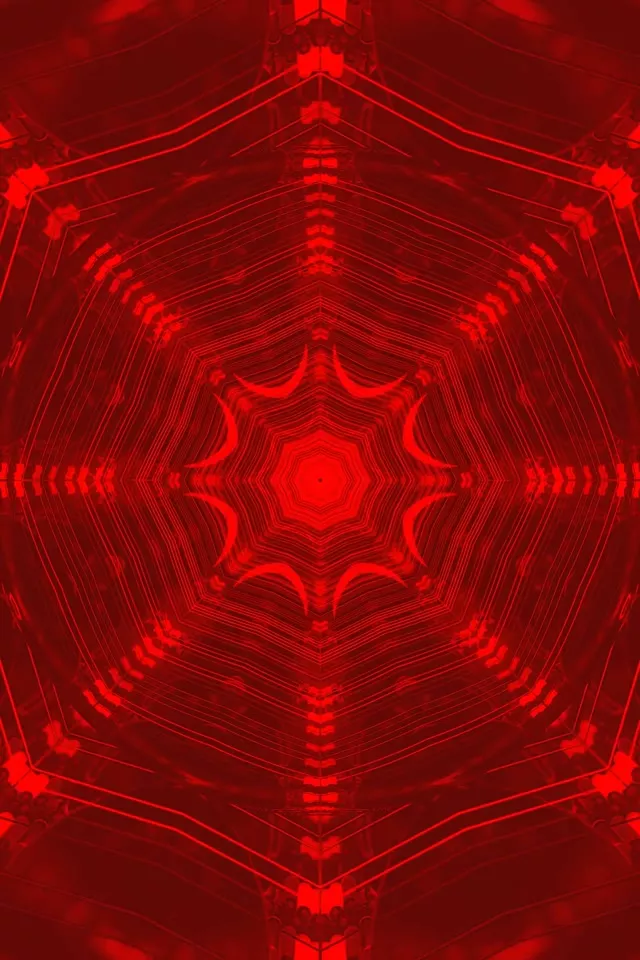 Punainen Neonputki Kaleidoskooppi VJ Silmukka 2:3 Kuva Pysty 60fps Näytönsäästäjä