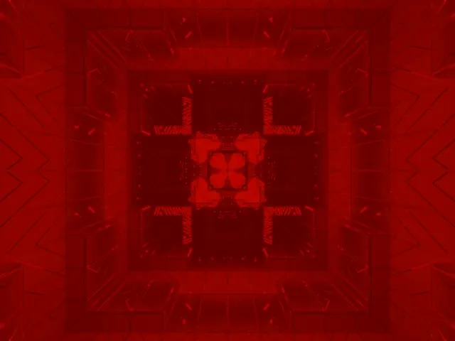 Rdeča neonska tunel kalejdoskop vrtinec | 4:3 klasična 60fps zaslonski čuvar zanka