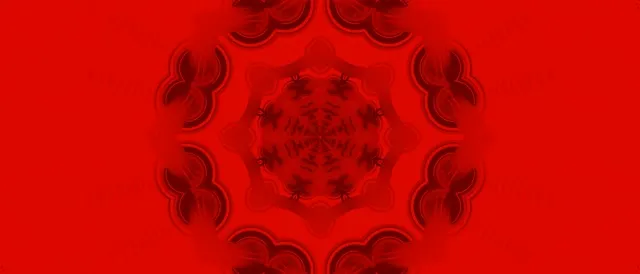 Red Mandala Neon Tunnel Vj Loop 21:9 Ultrawide 60fps Screensaver