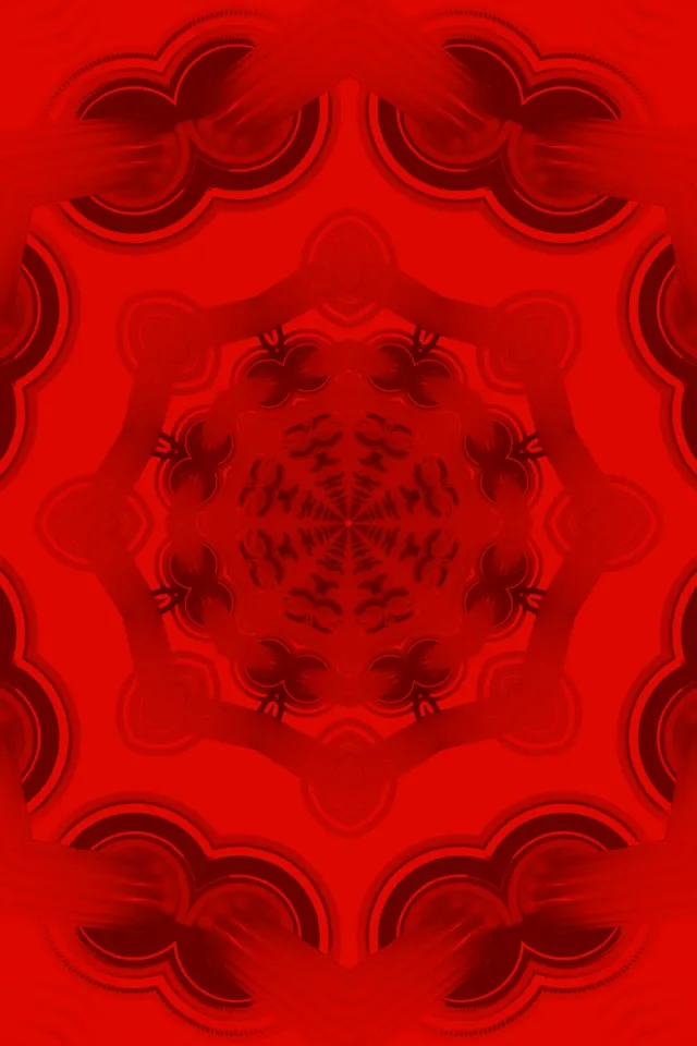 Rdeča Mandala Neon Tunel VJ Loop 2:3 Foto Pokončno 60fps Ohranjevalnik Zaslona