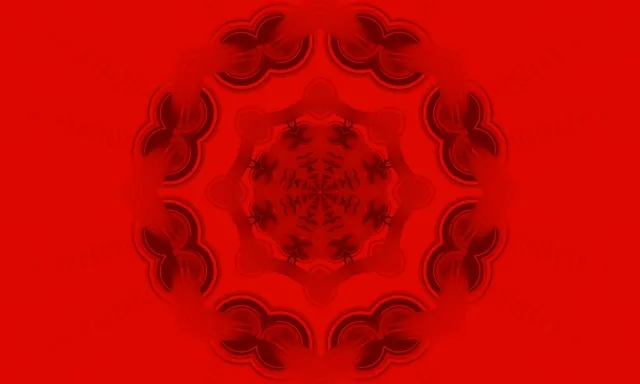 Mandala Vermelha Túnel Neon VJLoops 5:3 Wide 60fps Proteção de Tela