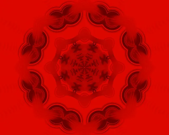 Crvena Mandala Neon Tunel VJ Loop 5:4 industrial 60fps Screensaver