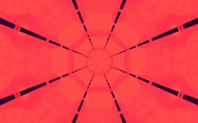 Neon Tunnel Red Kaleidoscope Vj Loop 16:10 Macbook 60fps Screensaver