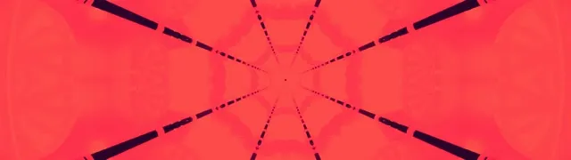 Túnel de Neó Vermell Calidoscopi Estrella Bucle Vj 32:9 Super Ultrawide 60fps Protector de Pantalla