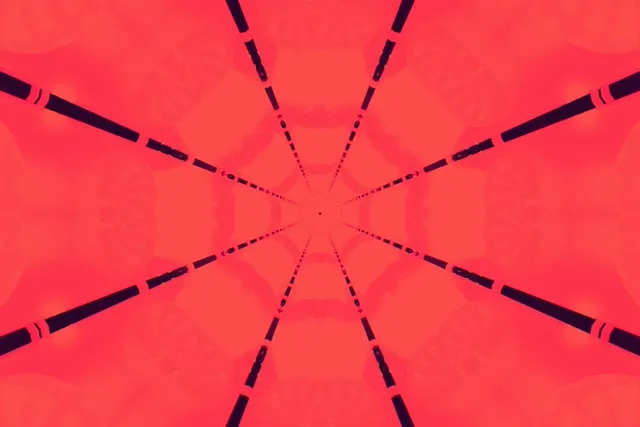 Neon Tunneli Punainen Kaleidoskooppi VJ Loop 3:2 surface 60fps näytönsäästäjä
