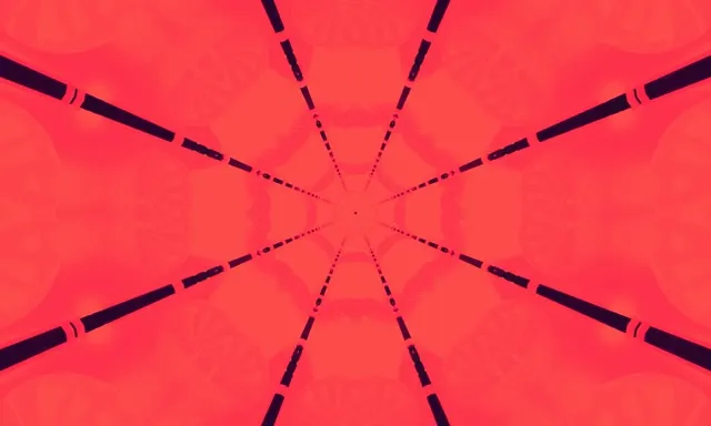 Túnel Neon Vermello Caleidoscopio Vj Loop 5:3 Ancho 60fps Protector de Pantalla