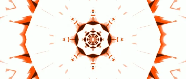 Red Kaleidoscope Neon Tunnel Vj Loop 21:9 Ultrawide 60fps Screensaver