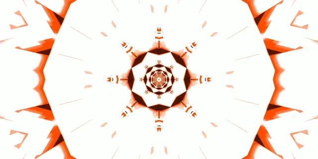 Red Kaleidoscope Neon Tunnel 2:1 Univisium 60fps Screensaver Vj Loop